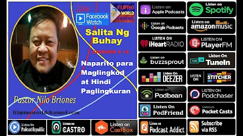 "Naparito para Maglingkod at Hindi Paglingkuran - SALITA NG BUHAY EPISODE #19