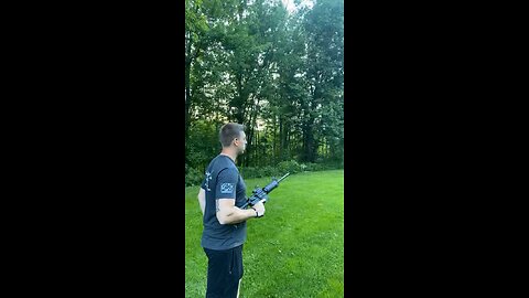 Shooting AR15 with drum mag