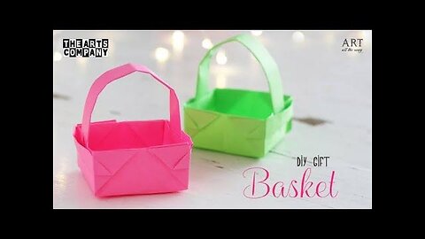 How To Make Easy Paper Basket Origami Basket (Paper Craft Ideas) ! the art company