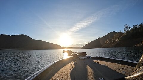 Running back after a great day on lake Oroville!