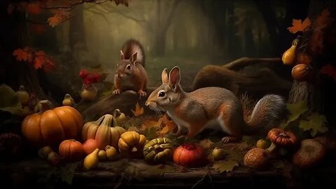 Dark Autumn Music - Autumn Squirrel Forest