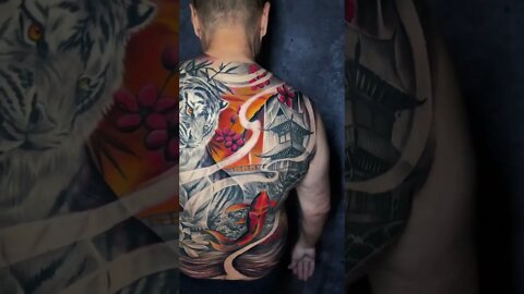 Full Body Japan Motives #shorts #tattoos #inked