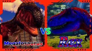 Megalosaurus Vs Rex\Spino\Carno | Ark Survival Evolved | Ark Battles | Ark Gameplay