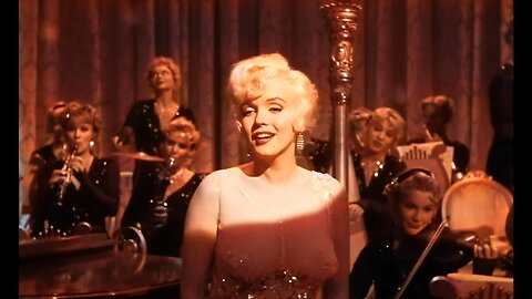 Marilyn Monroe Some Like It Hot (1959) I Wanna Be Loved By You colorized remastered 4k