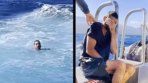 Man Stranded at Sea Gets Rescued