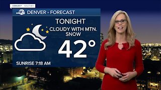 Light snow for the mountains, 60s for Denver metro