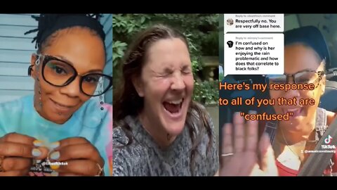 Pro-Black TikToker Doubles Down on Drew Barrymore Frolicking In The Rain Being Racist - No Surprise