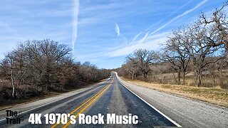 4K 1970's Rock Music | Texas | Drive Highway 114 to Olney TX | 20230116