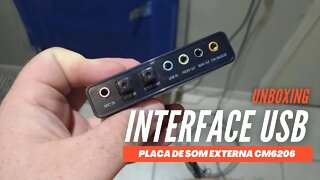 SENSACIONAL!!!, UNBOXING INTERFACE USB AUDIO CMEDIA CM6206 #001