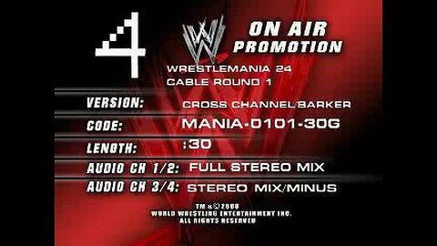 RARE FOOTAGE FROM THE ARCHIVES❗️: WWE WrestleMania XXIV Promo.
