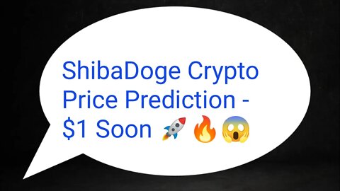 ShibaDoge ShibDoge Price Prediction 🚀 ShibaDoge Price 60000X Soon 🚀ShibaDoge Coin Analysis Crypto