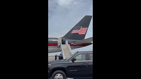 President Donald Trump arrives in Nashville, TN.