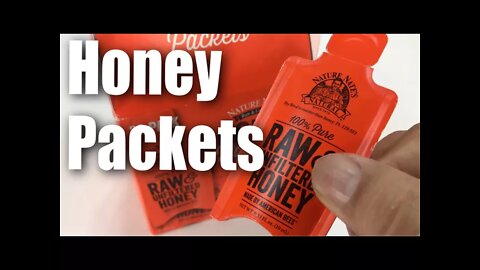 Nature Nate's (20 Count) 100% Pure, Raw and Unfiltered Honey Packets Unboxing