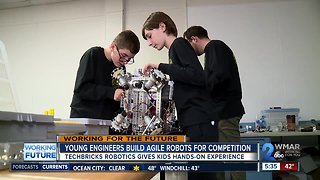 Young engineers get hands-on experience building robots