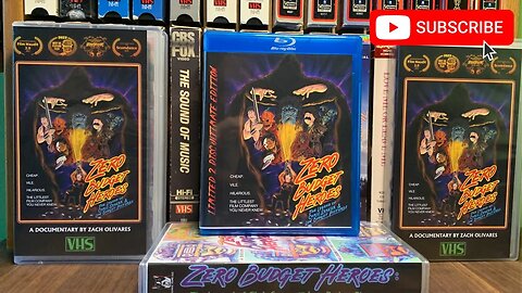 ZERO BUDGET HEROES (2022) VHS/BLU HAUL [#lowbudgetpictures #zerobudgetheroes #zodocfilms]