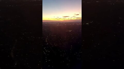 Flying to DCA on Jetblue at Sunset