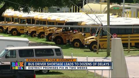 School bus driver shortage causes delays in Polk