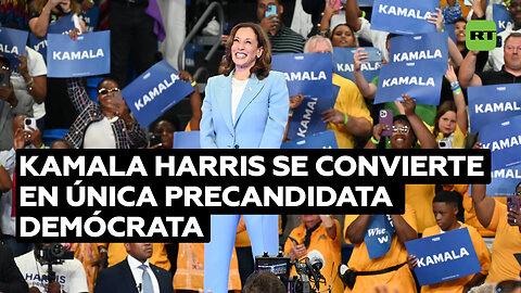 Kamala Harris se convierte en la única precandidata demócrata
