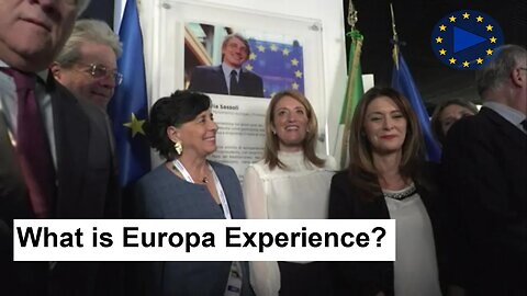 Roberta Metsoa, Antonio Tajani, Paolo Gentiloni Inaugurate Rome's Europa Experience