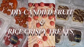 DIY Candied Fruit & INFUSED Rice Crispy Treats!