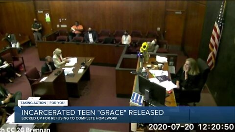 Incarcerated teen 'Grace' released from detention center