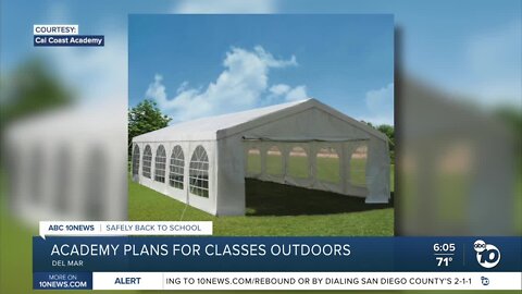 Private school builds outdoor tents to bring students safely back to school