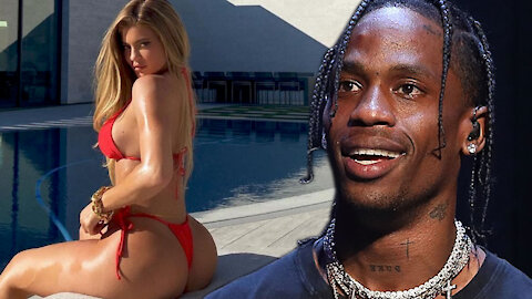 Travis Scott FLIRTS With Kylie Jenner After Racy Thong Bikini Photos