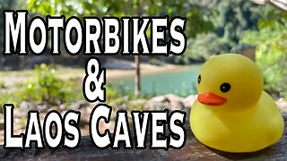 🇱🇦 Riding A motorbike in Laos | Mountains, caves, highways, and the Dragon Cave!