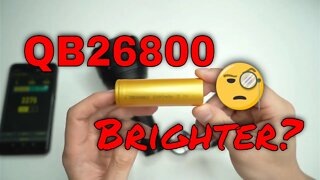 Convoy L8 Battery Test: QB26800 brighter than the stock battery?