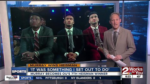 Kyler Murray on winning Heisman Trophy: 'It was something I set out to do'