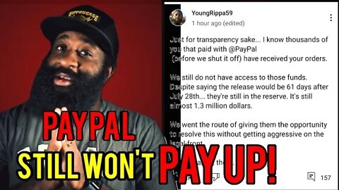 Eric July - Can't Get His Money From Paypal