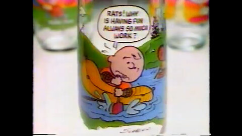 July 4, 1983 - Charles Schulz/Peanuts Glasses at McDonald's & WPXI July 4th Bumper