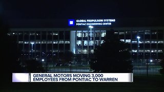 GM moving 3,000 employees from Pontiac to Warren