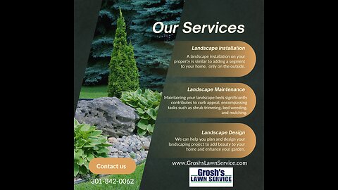 Landscape Maintenance Williamsport Maryland Grosh's Lawn Service