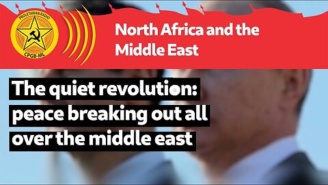 The quiet revolution: peace breaking out all over the middle east