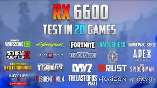 RX 6600 Test in 20 Games - 1080p