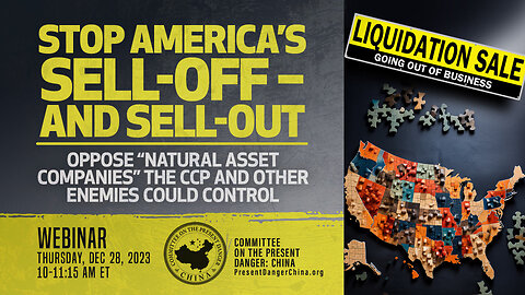 Webinar | Stop America’s sell-off – and sell-out