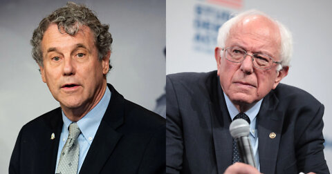 Hot Mic Catches Dem Sen. Sherrod Brown Snap at Bernie Sanders’ Child Tax Credit Bid