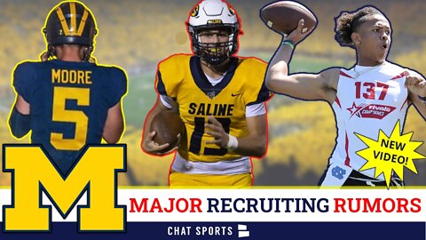 BIG-TIME Michigan Football Recruiting Rumors On 5-Star QBs | Hosted By James Yoder