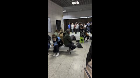 Busking in Istanbul Marmaray Metro