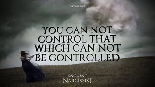 You Cannot Control That Which Cannot Be Controlled : Understanding the Narcissist