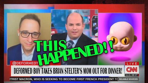 DEFORMED BOY takes out CNN's Brian Stelter's Mom for Dinner! | This Just Happened!!