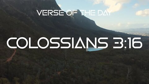 November 30, 2022 - Colossians 3:16 // Verse of the Day