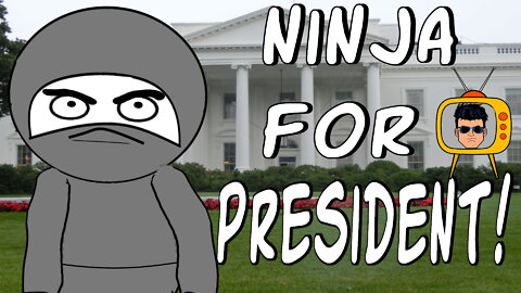 Funny Ninja for President of the United States of America