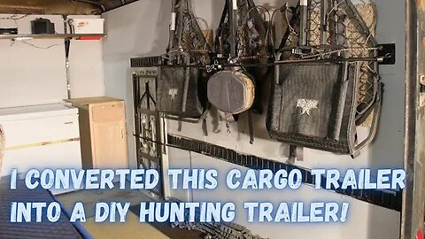 I converted a cargo trailer to a DIY Hunting Trailer!