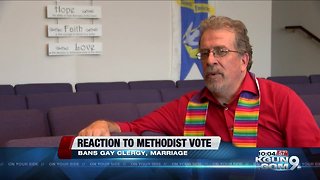 Local Methodist pastor reacts to vote banning same-sex marriage, gay clergy