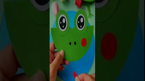"Origami Fun - Crafting a Cute Paper Frog for Kids!"
