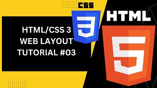 HTML/CSS3 Web Layout tutorial #htmlcss #weblayout