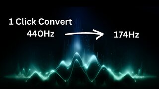 Easily convert 440 hz to 174 hz