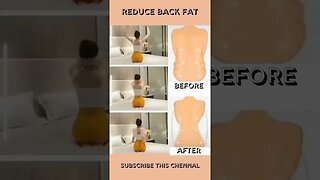 How to easily reduce back fat | Easiest way to lose back fat | how to lose back fat quick #Shorts